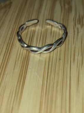 Sterling Silver Infinity Twisted Toe Ring